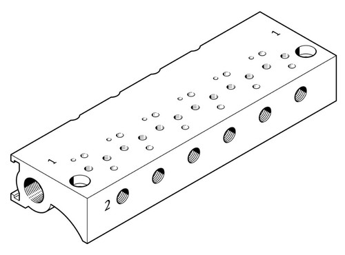 Collettore festo mha1 m3 - festo, mha1-p4-2-m3
