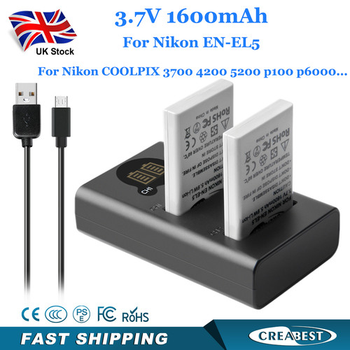 El5 batteria - 2x, en-el5