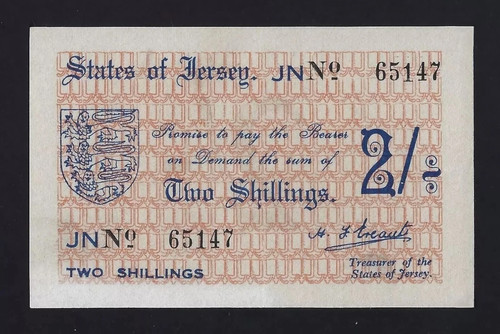 Jersey shillings 1941 1942 - shillings,